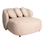 Fauteuil Aphrodite loveseat cream, vooraanzicht op witte achtergrond
