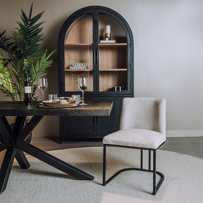 Eetkamerstoel Archi | Grijze Stof