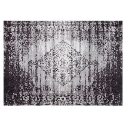 Vloerkleed Brix | Zwart Katoen