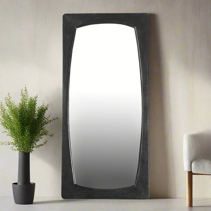 Spiegel Brix | Zwart Mangohout