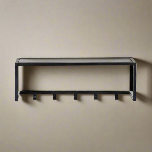 Kapstok Brix | Zwart Mangohout