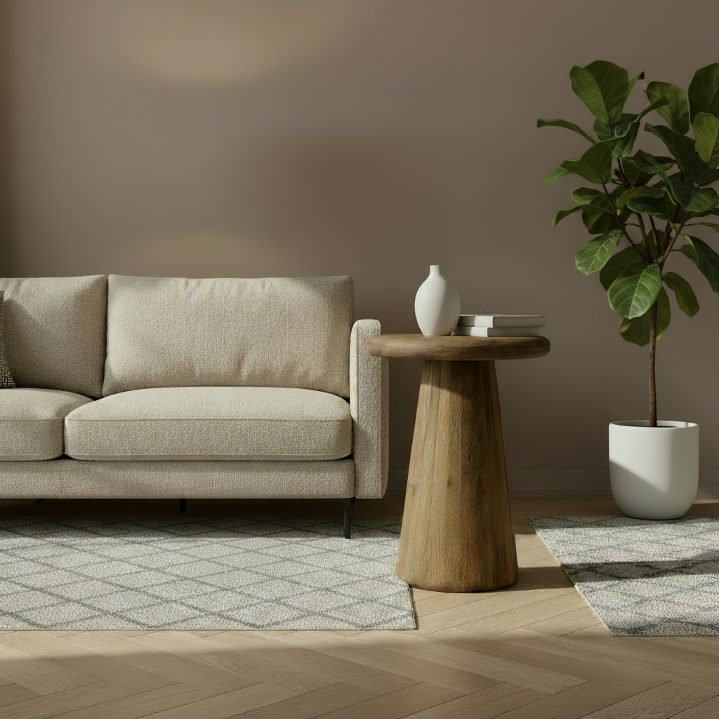 Asti Bijzettafel | Rond Bruin