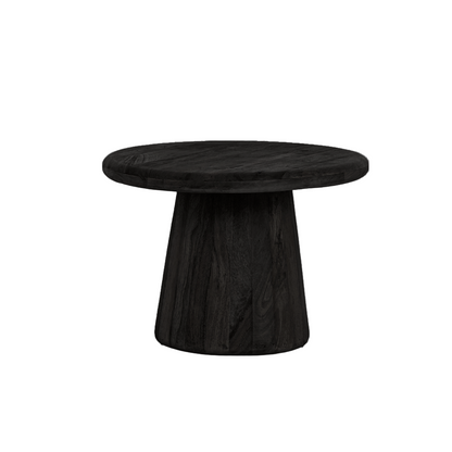 Asti Bijzettafel | Rond Zwart