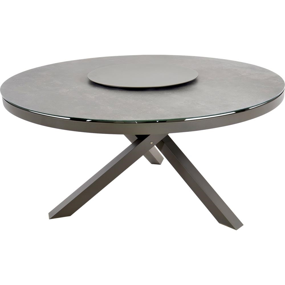 Tuintafel Mojito Rond L | Beige Aluminium