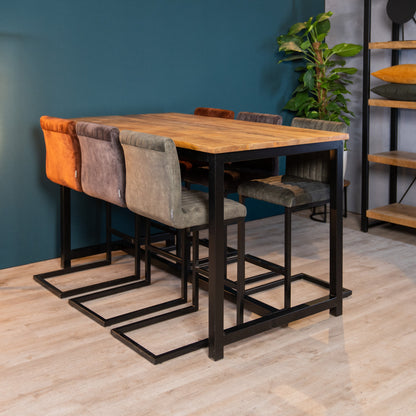 Barkruk Milo | Velours Rust