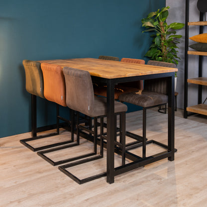 Barkruk Milo | Microvezel Cognac