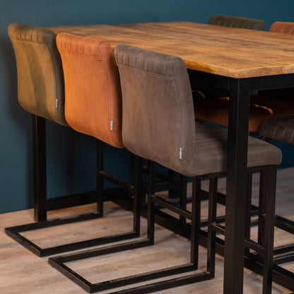 Barkruk Milo | Microvezel Cognac