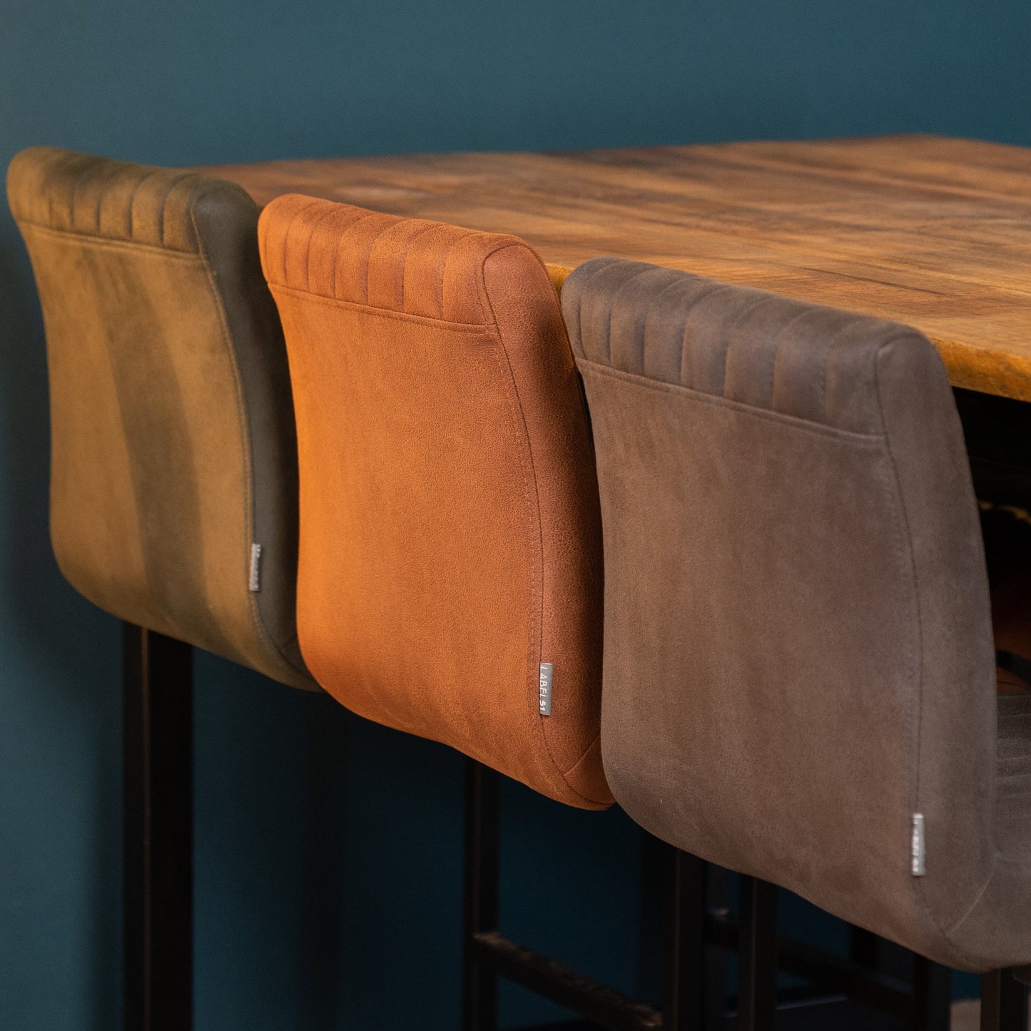 Barkruk Milo | Microvezel Cognac