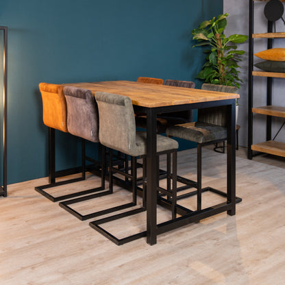 Barkruk Milo | Velours Rust