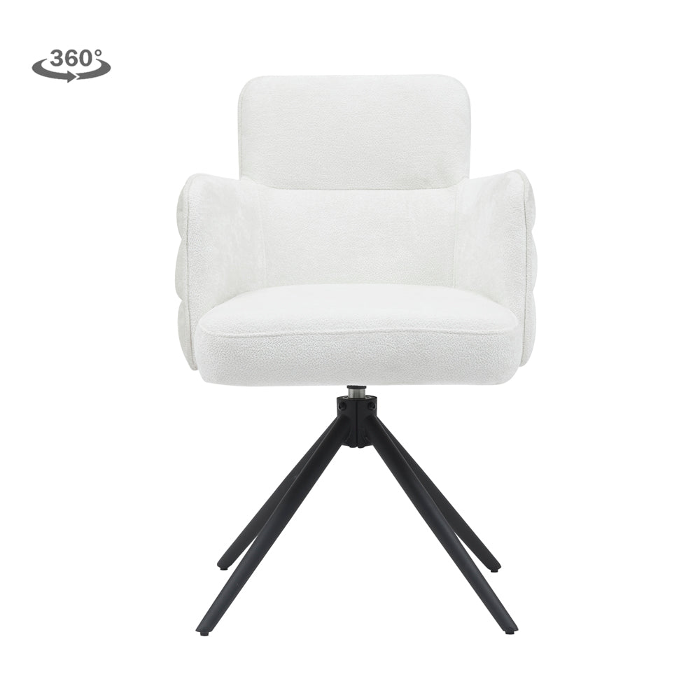 Eetkamerstoel Rumo | Wit Stof