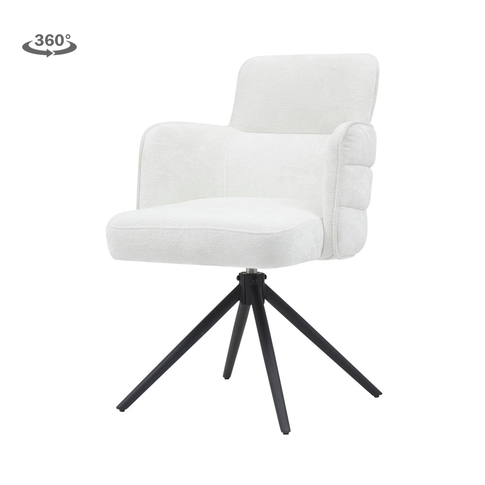 Eetkamerstoel Rumo | Wit Stof