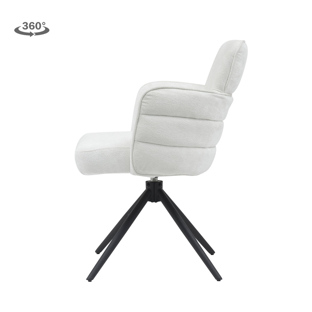 Eetkamerstoel Rumo | Wit Stof