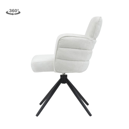 Eetkamerstoel Rumo | Wit Stof