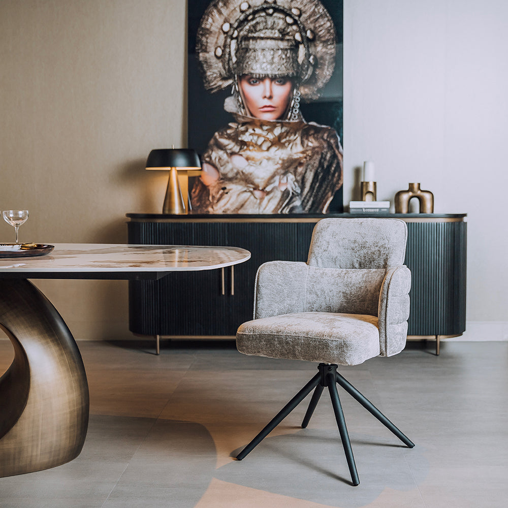 Eetkamerstoel Rumo | Grijs Stof