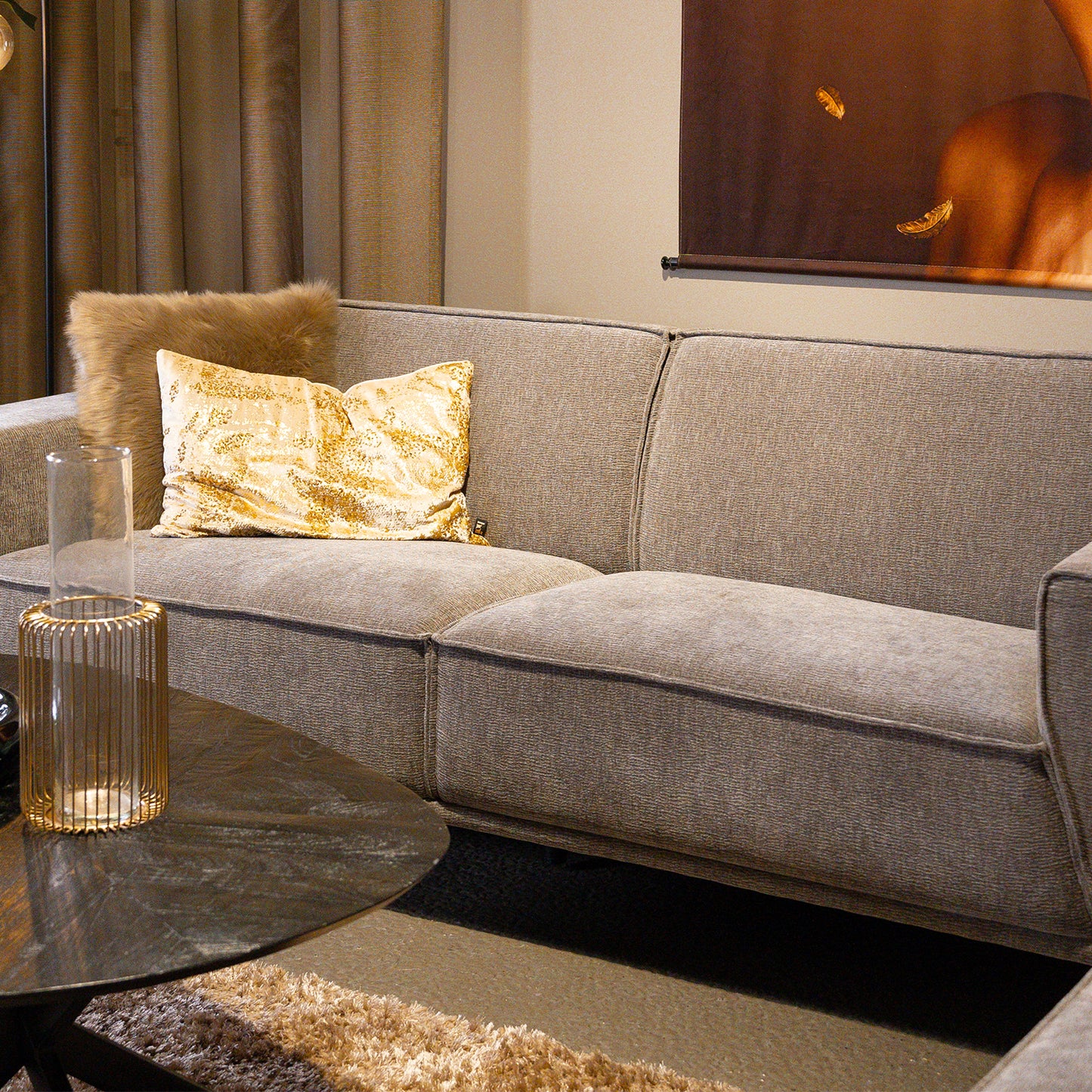 Bank Leeds Combi | Moss Grijs