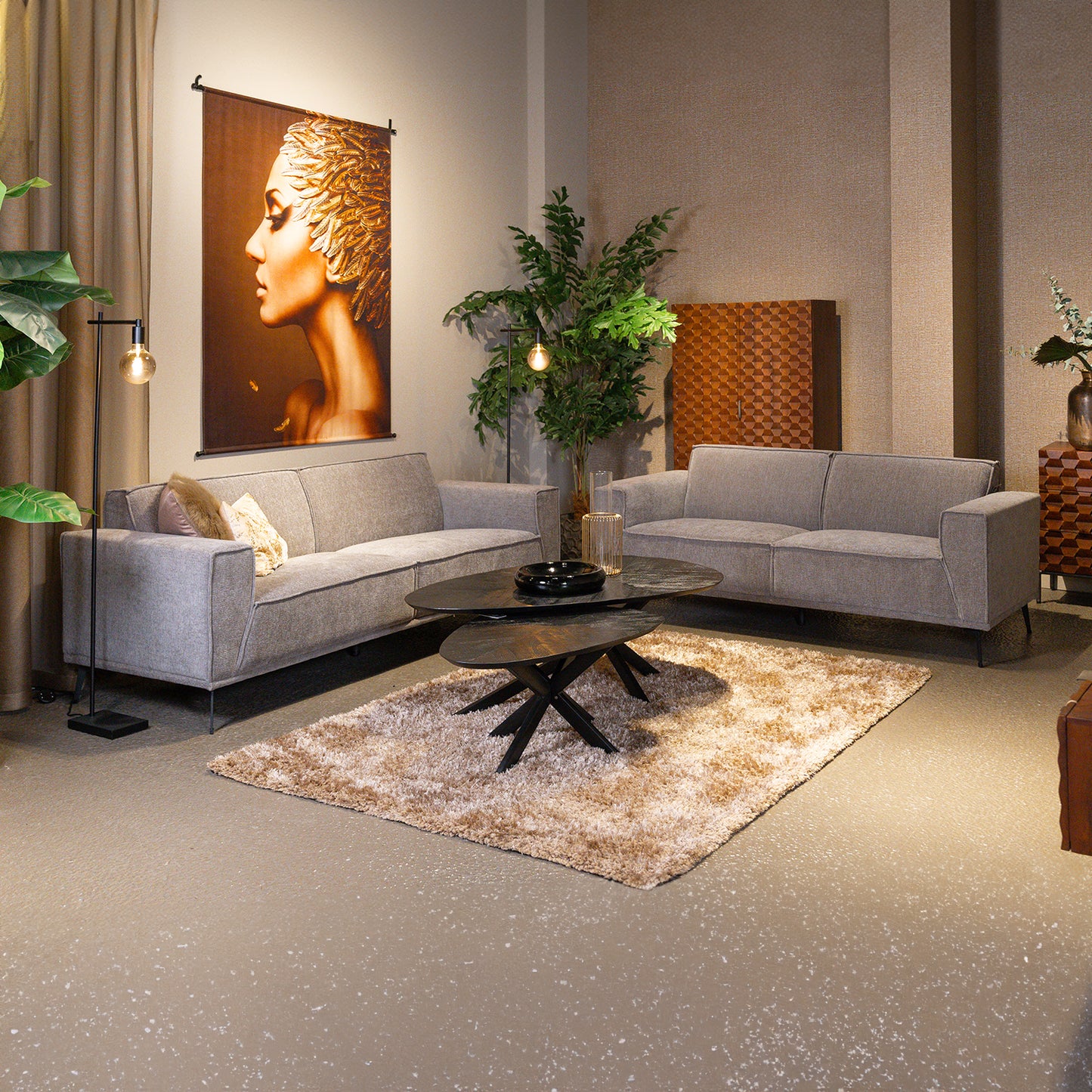 Bank Leeds Combi | Moss Grijs