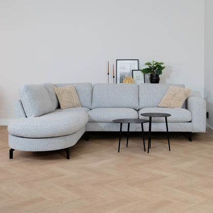 Hoekbank Parker | Grijs Stof