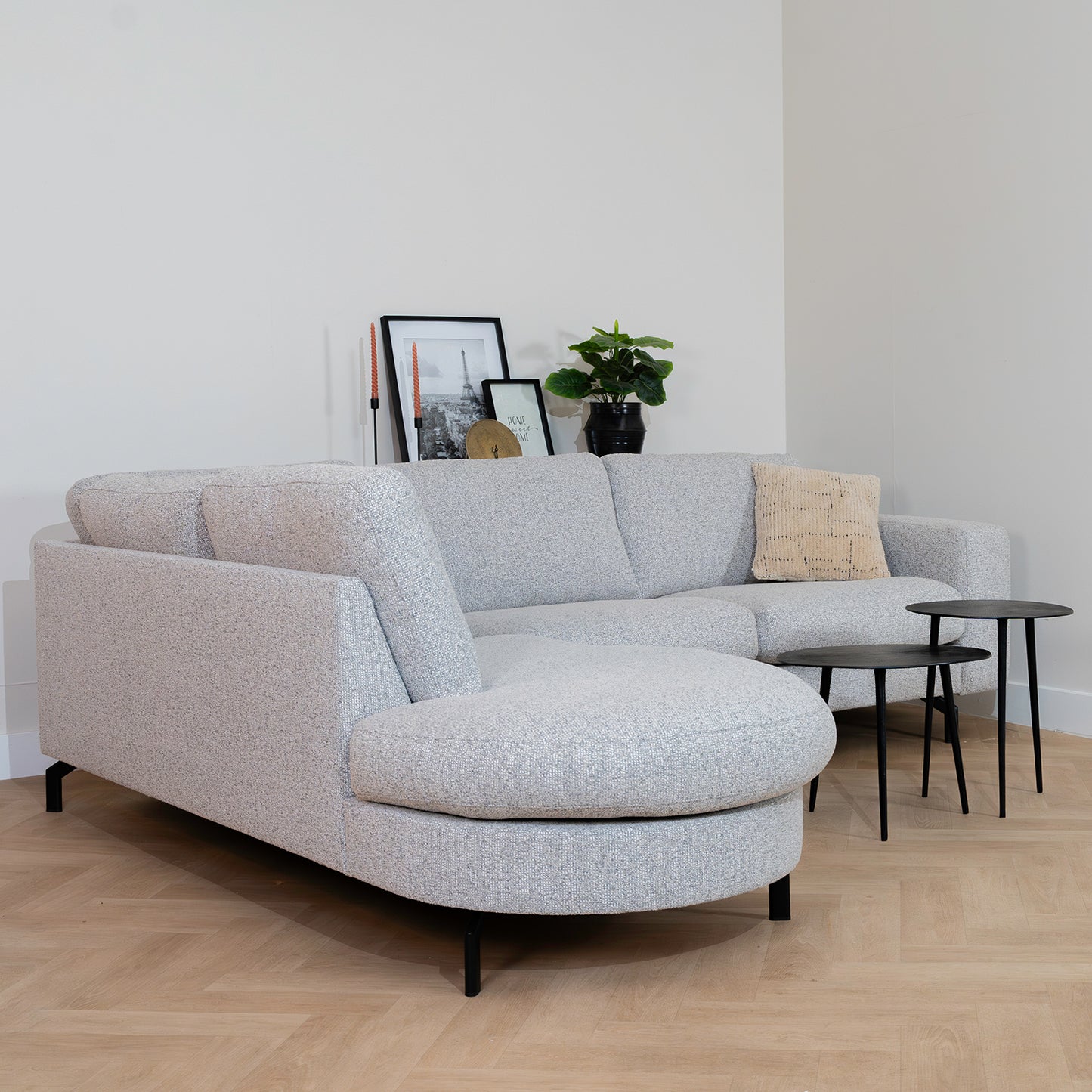 Hoekbank Parker | Grijs Stof