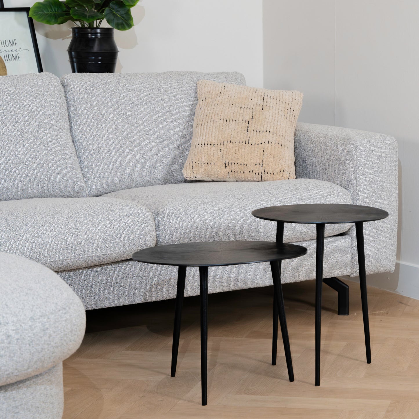 Hoekbank Parker | Grijs Stof