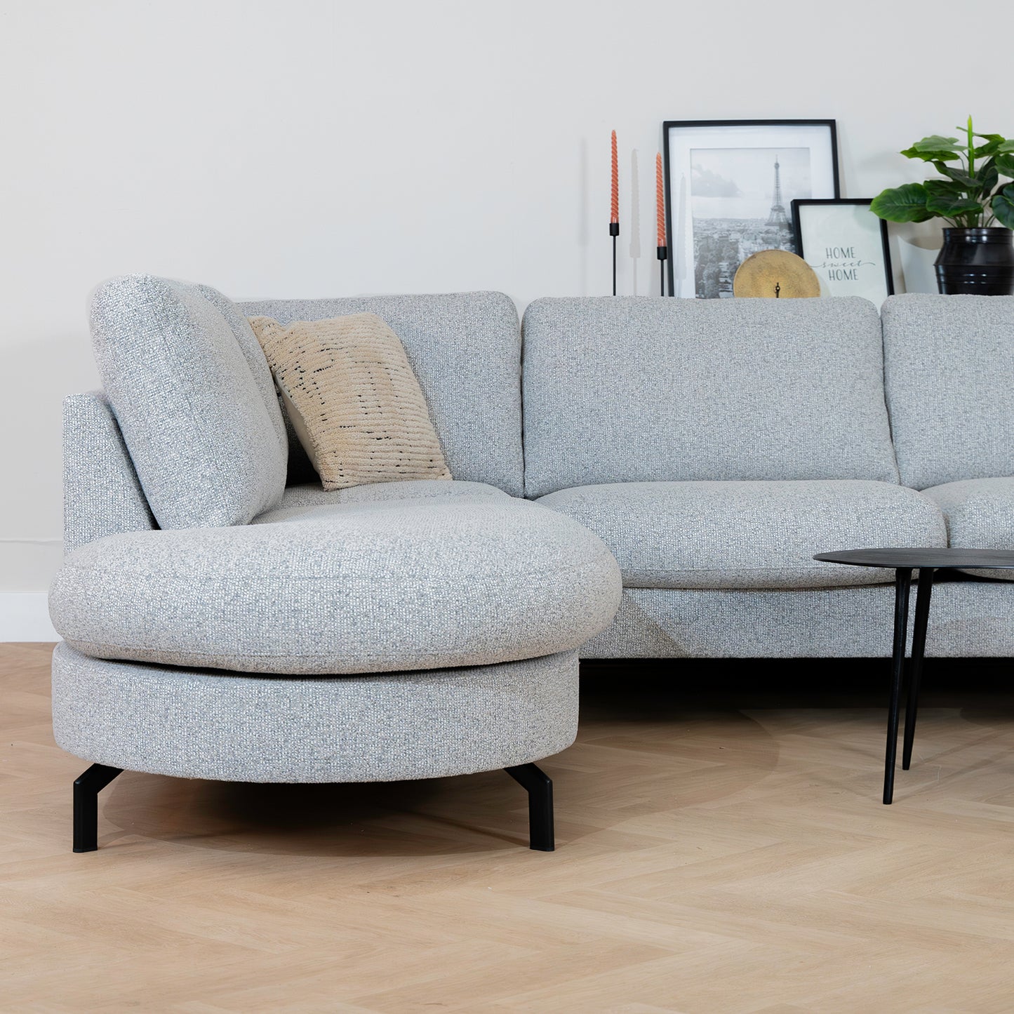 Hoekbank Parker | Grijs Stof