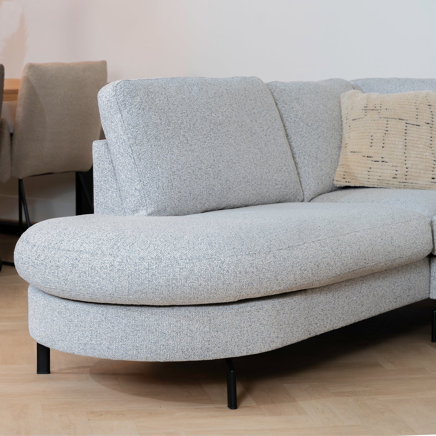 Hoekbank Parker | Grijs Stof