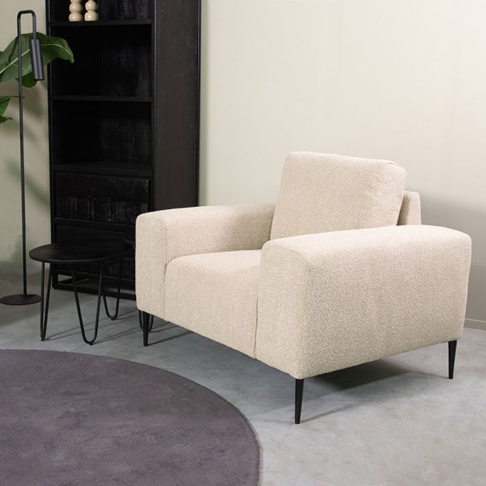 Fauteuil Ferraro | 1-Zits | Zand Bouclé