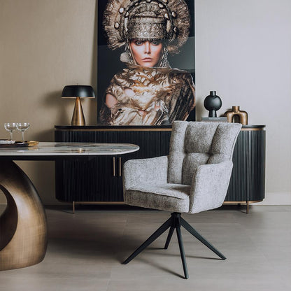 Eetkamerstoel Bardi | Licht Grijs Stof