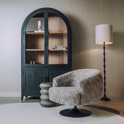 Draaifauteuil Barga | Grijze Stof