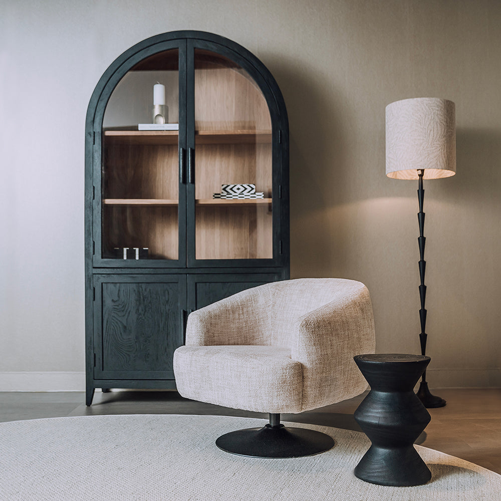 Draaifauteuil Barga | Beige Stof