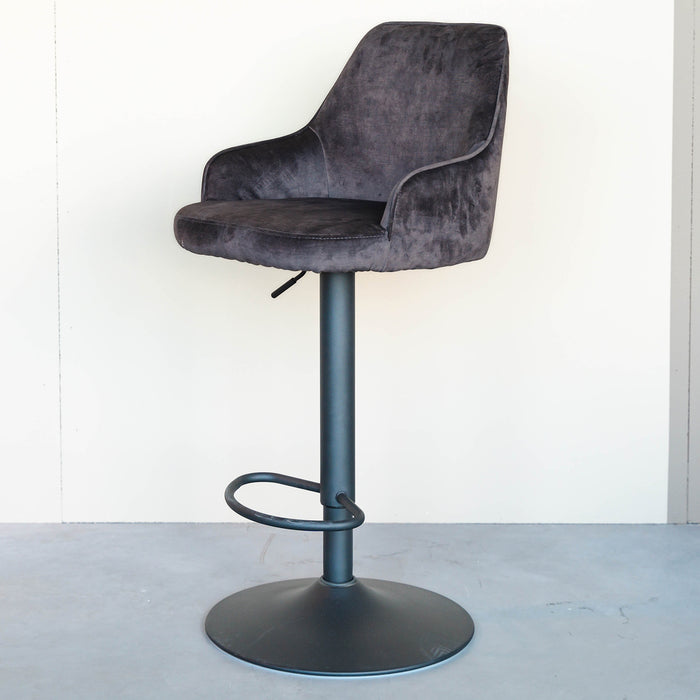 Barkruk Fender | Kookeiland of Bartafel | Antraciet Velvet