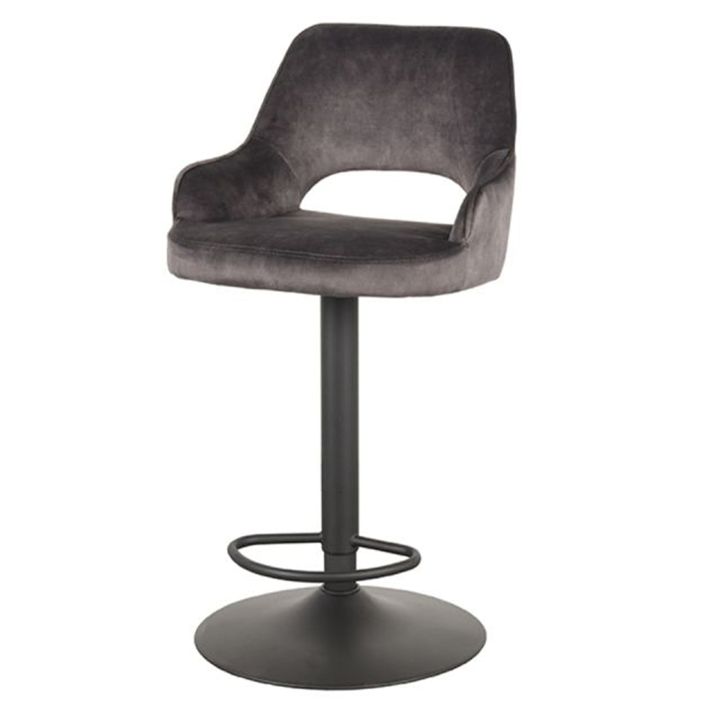 Barkruk Fer | Antraciet Velvet