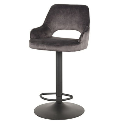 Barkruk Fer | Antraciet Velvet