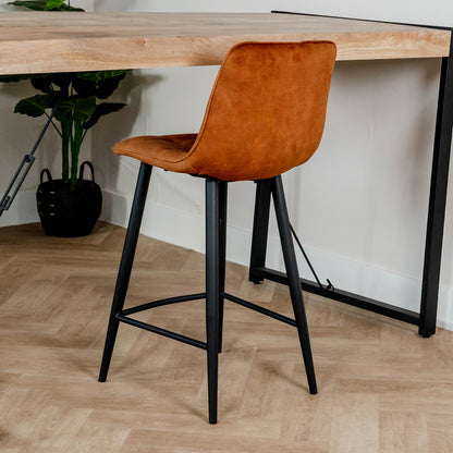 Barkruk Jelt | Kookeiland of Bartafel | Velours Oker