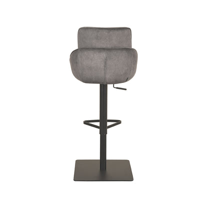 Barkruk Beauty | Grijs Microvezel