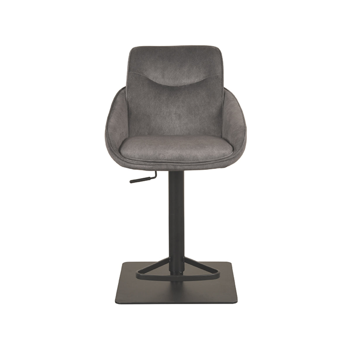 Barkruk Beauty | Grijs Microvezel