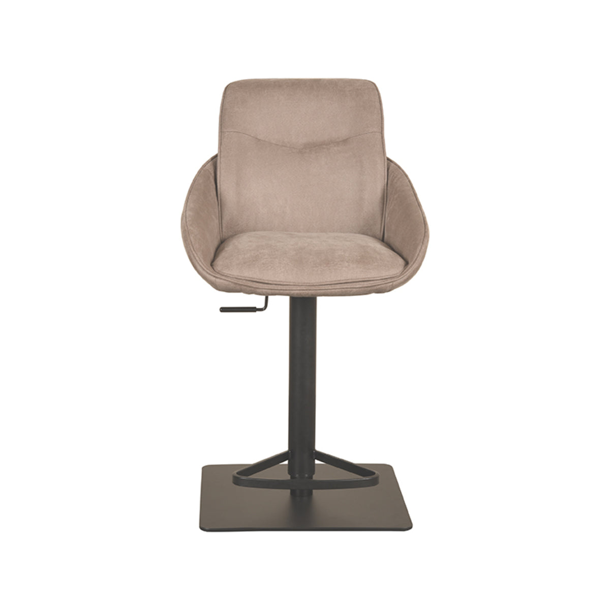 Barkruk Beauty | Taupe Microvezel