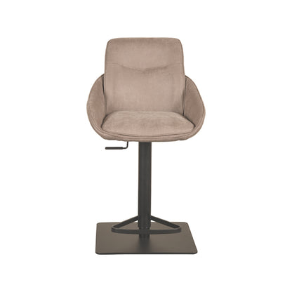 Barkruk Beauty | Taupe Microvezel