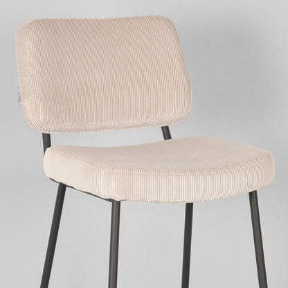 Barkruk Noah | Horecahoogte | Naturel Ribcord