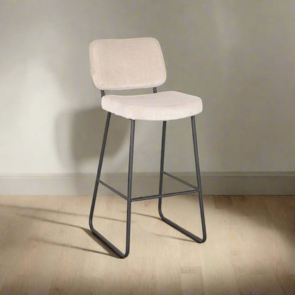 Barkruk Noah | Horecahoogte | Naturel Ribcord