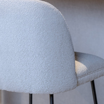 Barstoel Pullitzer | Kookeiland of Bartafel | Wit Bouclé