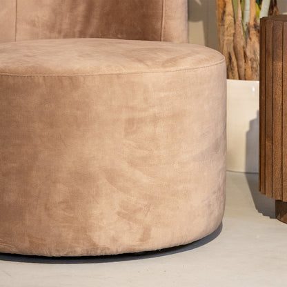 Fauteuil Evy | Velours Zand