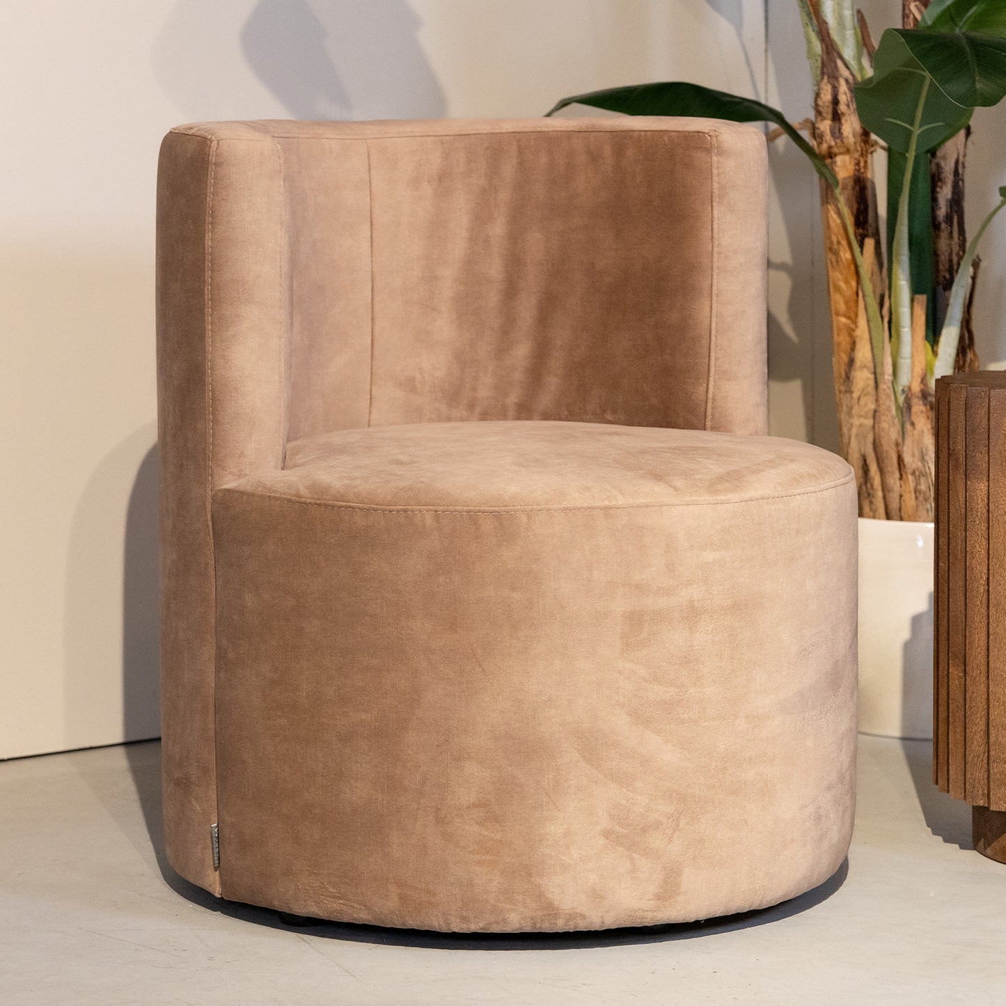 Fauteuil Evy | Velours Zand