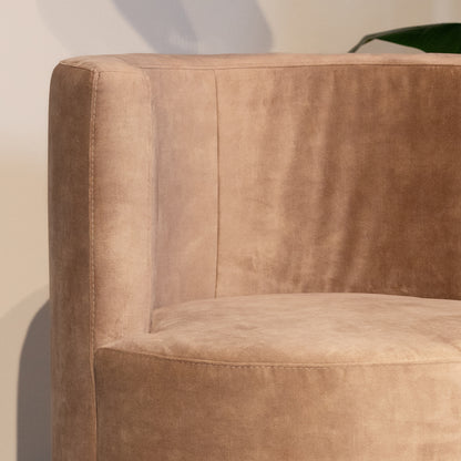 Fauteuil Evy | Velours Zand