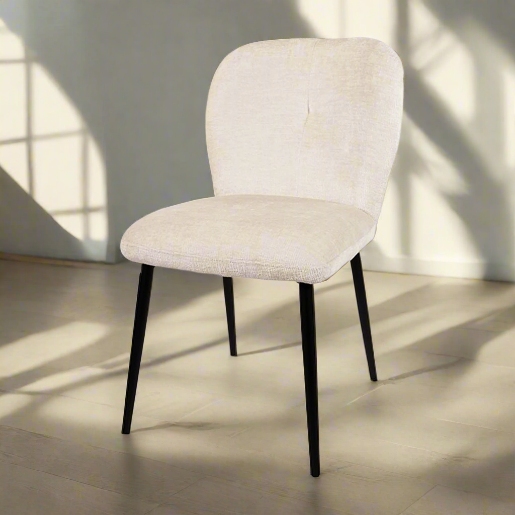 Eetkamerstoel Bobby | Beige Stof | No Arm