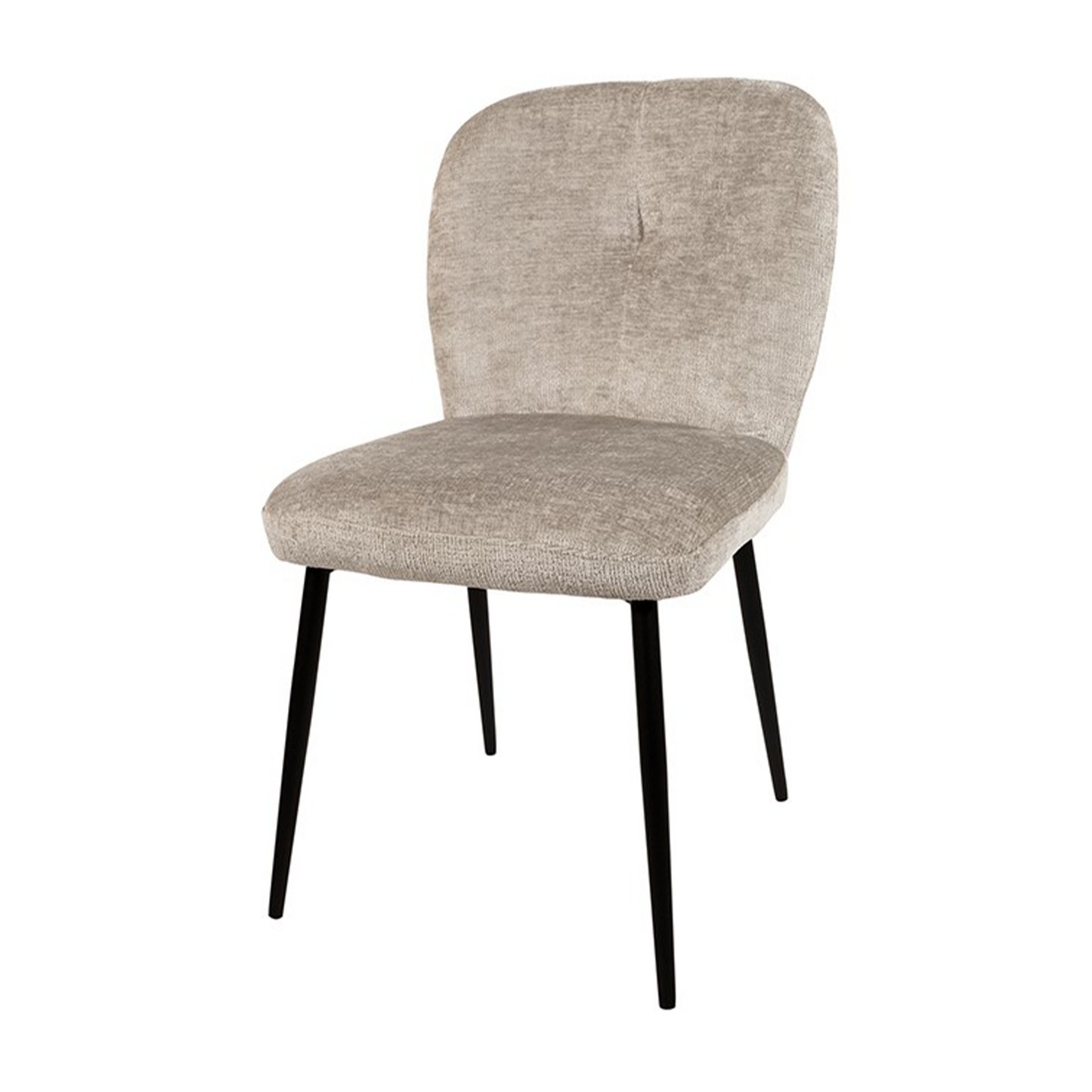 Eetkamerstoel Bobby | Zand Stof | No Arm