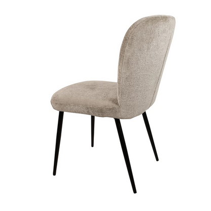 Eetkamerstoel Bobby | Zand Stof | No Arm