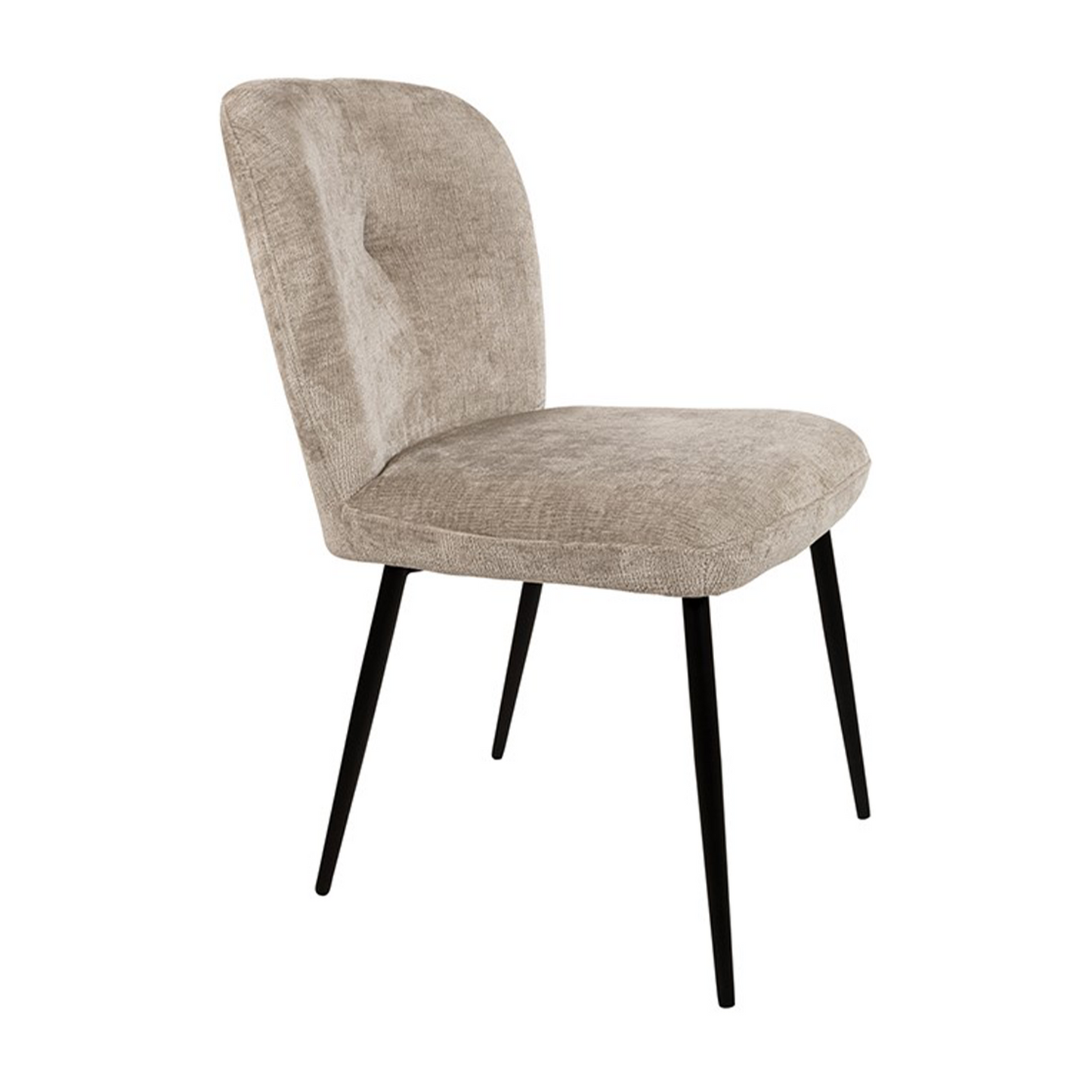 Eetkamerstoel Bobby | Zand Stof | No Arm