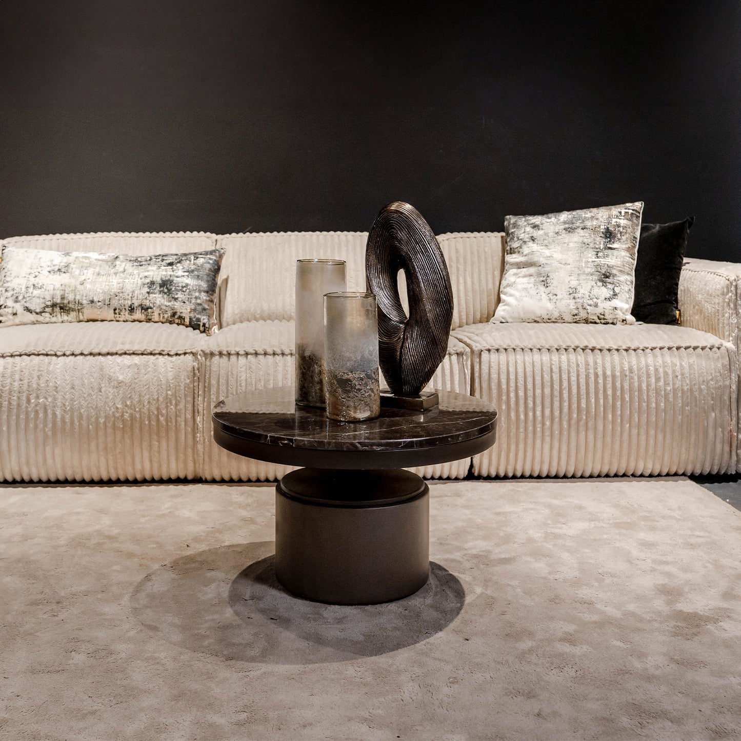 Salontafel Bregt | Hoog | Bruin Marmer