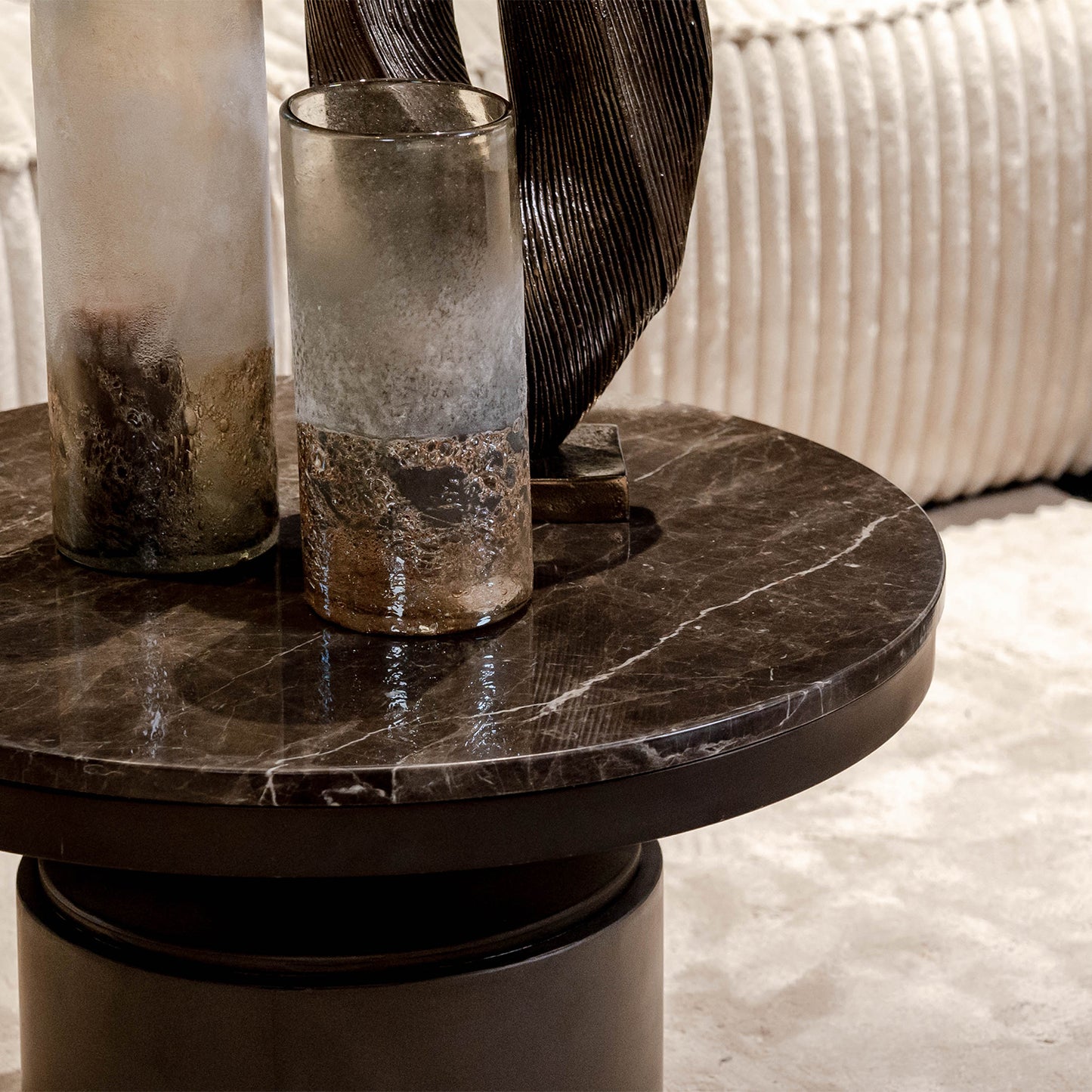 Salontafel Bregt | Hoog | Bruin Marmer