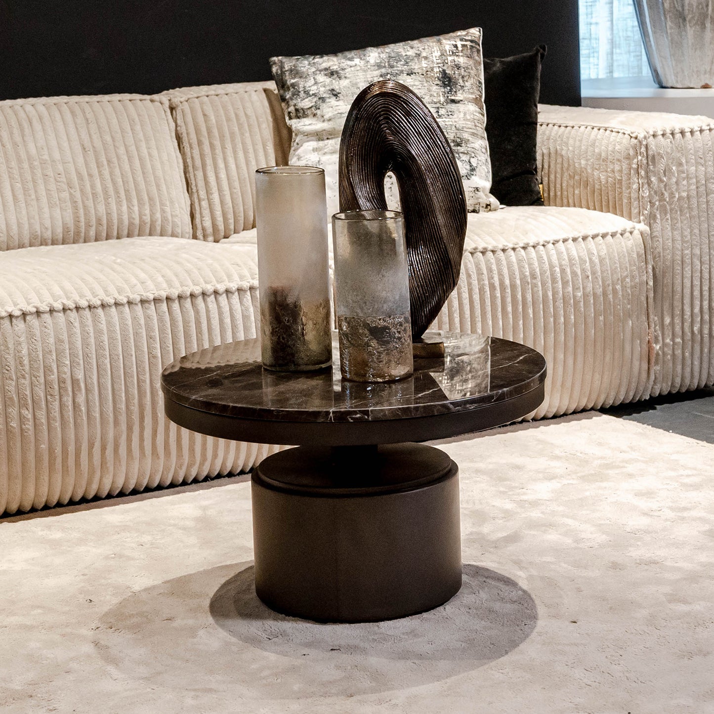 Salontafel Bregt | Hoog | Bruin Marmer